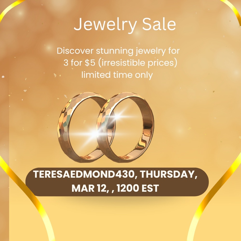 Classic Gold-Tone Wedding Band Pair - Elegant Women Jewelry